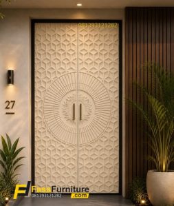 Pintu Depan Klasik 2 Pintu Kupu Tarung Modern