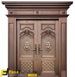 Model Pintu Depan Klasik Eropa 2 Pintu