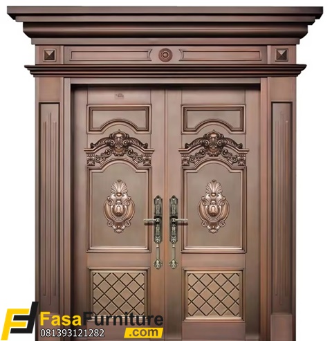 Model Pintu Depan Klasik Eropa 2 Pintu