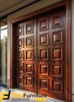 Pintu Utama Minimalis Motif Kotak Modern
